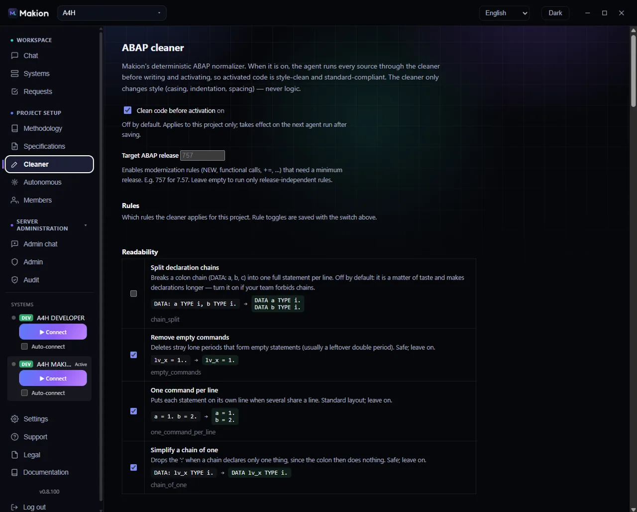 How the cleaner works — Makion
